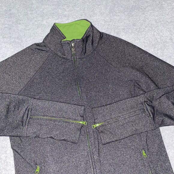 Zobha Athletic Jacket Women’s 6 Gray Green Essentials Full Zip‎ Yoga Active Gym - Picture 2 of 13